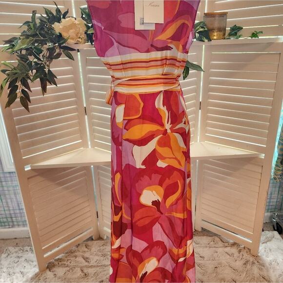 KASIA  NEW SEREN COLORFUL SEREN MAXI DRESS SIZE SMALL RETAIL $237 - Picture 5 of 9